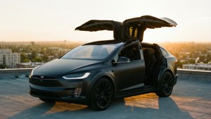 Model X at Golden Hour