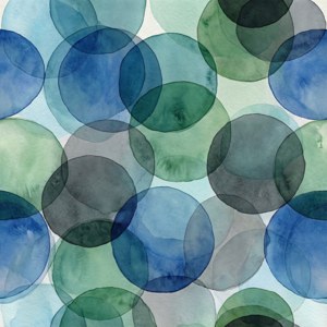 Modern Blue Circles