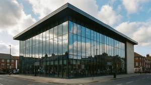 Modern Library Facade