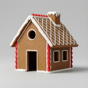Modern Minimalist Gingerbread House