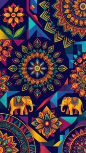 Modern Onam Geometric