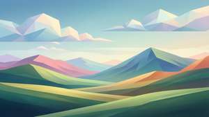 Modern Pastel Landscape