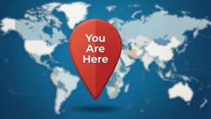 Modern Pin Globe