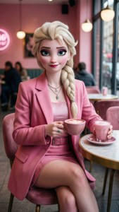 Modern Pink Elsa