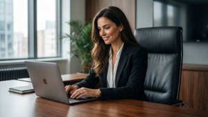 Modern Secretary at Desk