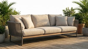 Modern Sofa on Deck
