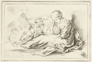 Moeder en twee kinderen