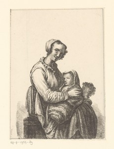 Moeder met baby en kleuter
