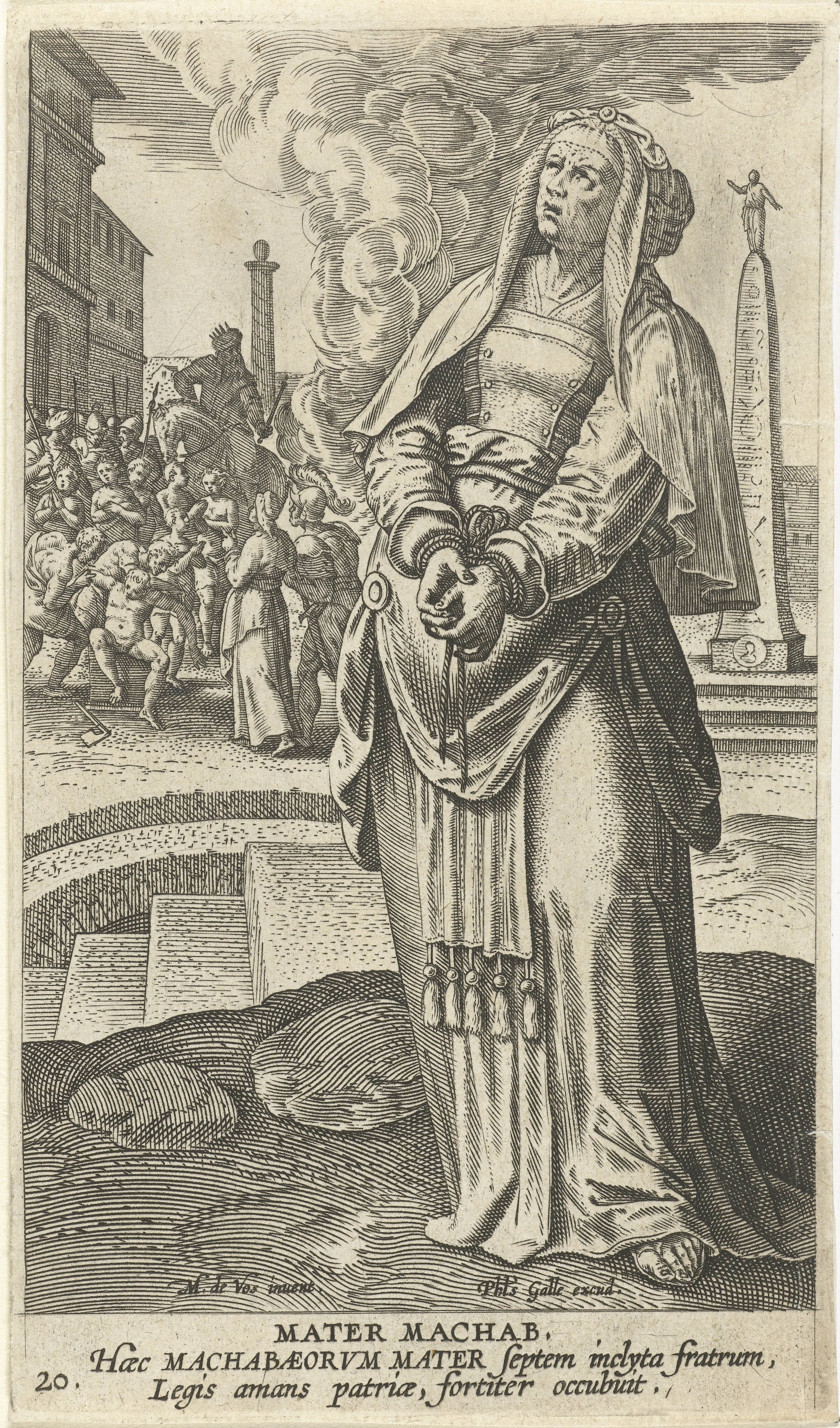 Moeder van de Makkabeeën by Jan Collaert (II)