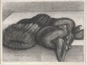 Mof en stola van bont