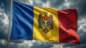 Moldova Flag Waving