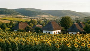 Moldovan Countryside Sunflowers