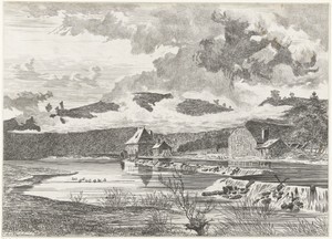 Molen en boerderij aan de rivier de Semoy