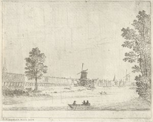 Molens aan het water bij Gouda