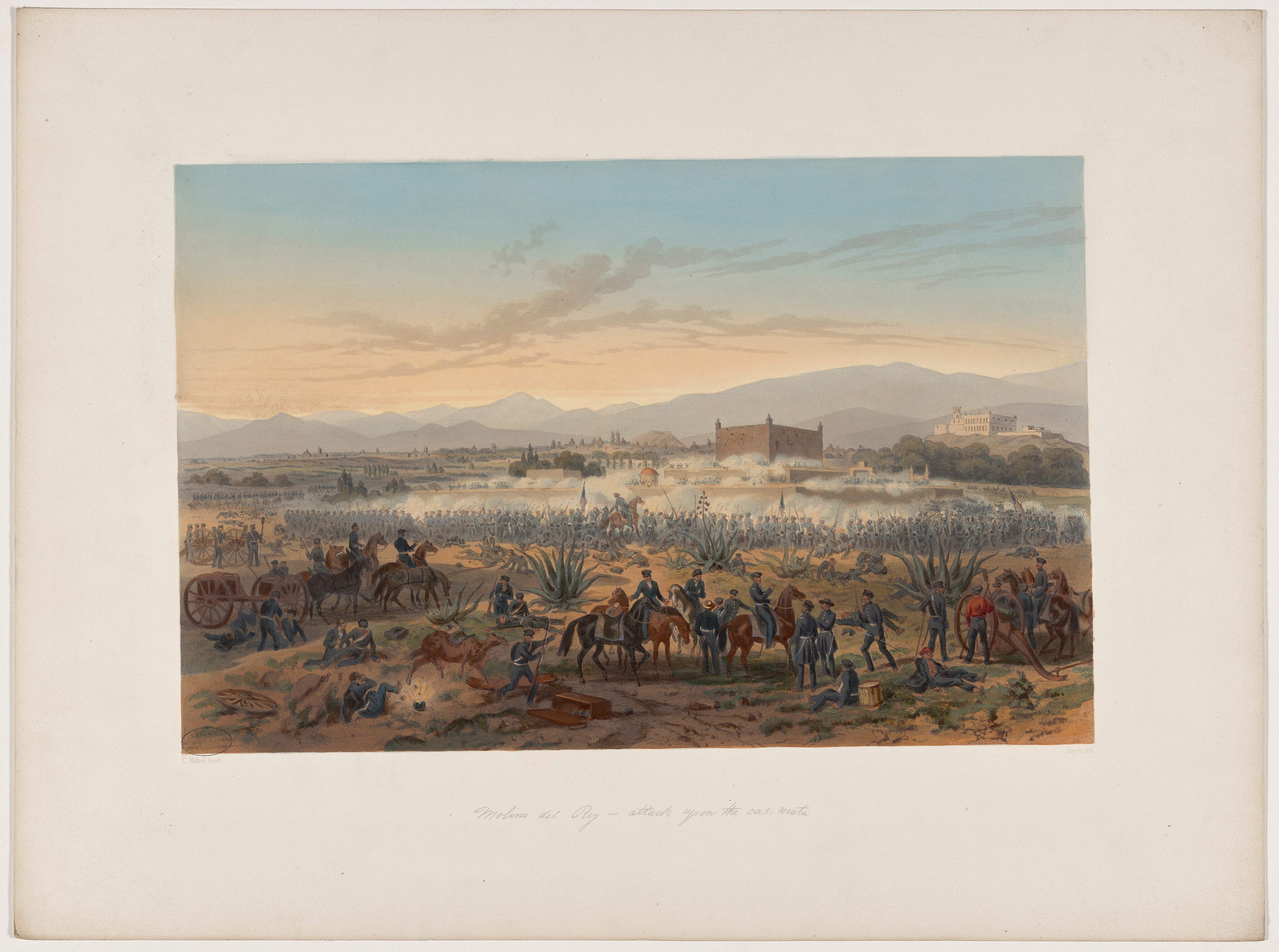 Molino del Ray—Attack upon the Casa Mata by Adolphe-Jean-Baptiste Bayot