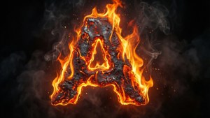 Molten Letter A