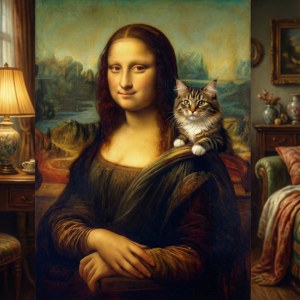 Mona Lisa and Cat