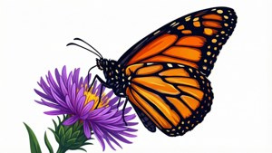 Monarch Butterfly Vector