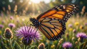 Monarch in Golden Meadow