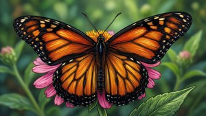Monarch on Blossom