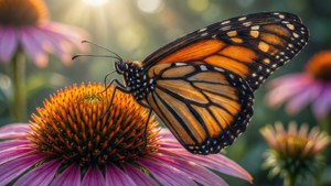Monarch on Coneflower