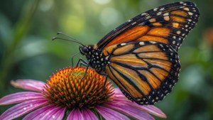 Monarch on Coneflower
