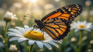 Monarch on Daisy
