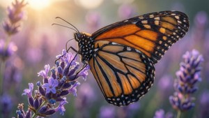 Monarch on Lavender