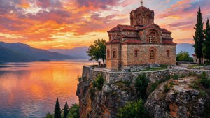 Monastery at Dusk