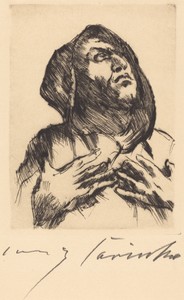 Mönch mit Erhobenem Blick (Monk Gazing Upward)