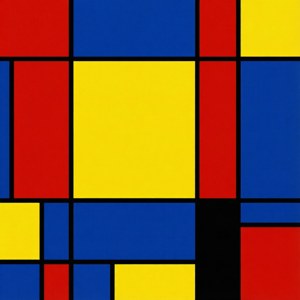 Mondrian Inspired Abstract