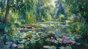 Monet at the Pond