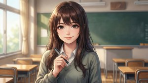 Monika Classroom Smile