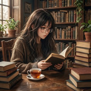 Monika Library Reading