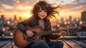 Monika Rooftop Guitar