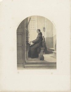 Monnik aan het orgel