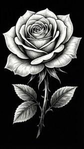 Mono Rose Vector