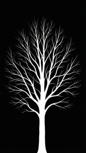 Mono Tree Silhouette