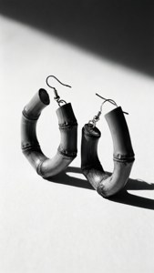 Monochrome Bamboo Hoops