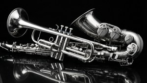 Monochrome Brass Reflection