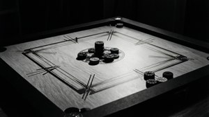 Monochrome Carrom Art