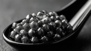 Monochrome Caviar Spoon