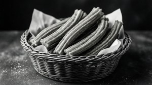 Monochrome Churro Basket