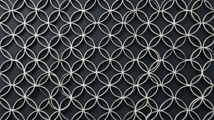 Monochrome Circle Jali