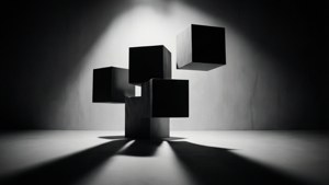Monochrome Cube Shadows
