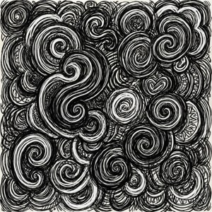 Monochrome Doodle Squiggles