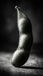 Monochrome Edamame Pod