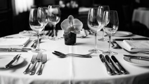 Monochrome Elegant Table