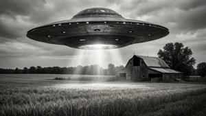 Monochrome Farm UFO