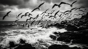 Monochrome Flock Fury